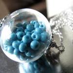 Hollow Glass Pendant Filled..